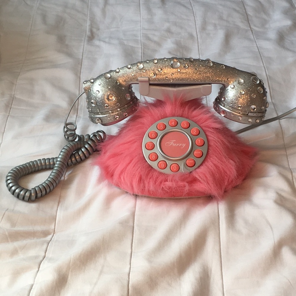 Pink Fuzzy RetroPhone